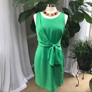 THE LIMITED VTG? Green Front Tie Wrap Dress  Sz 10